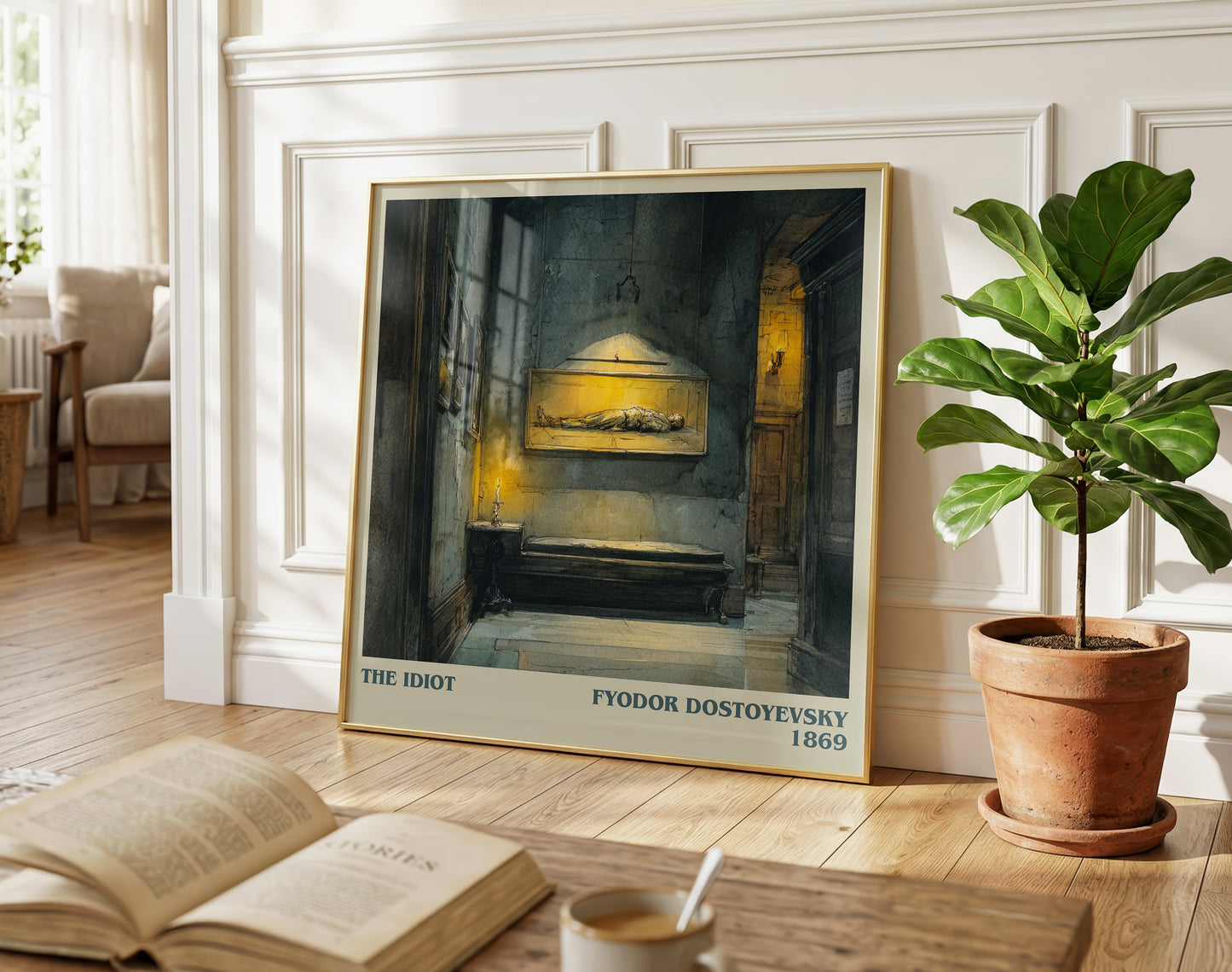 The Idiot literary poster paired in gallery wall – literary art prints