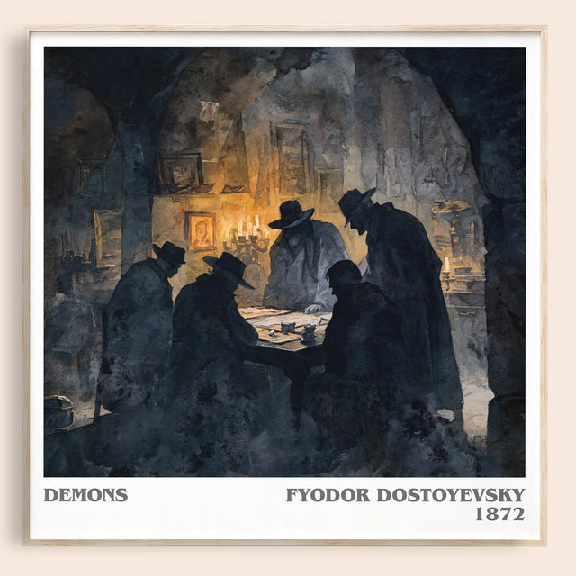 Demons Literary Art Print by Fyodor Dostoevsky