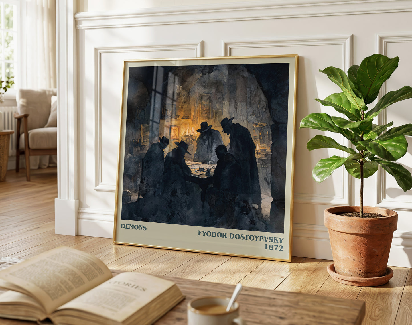 Demons literary poster paired in gallery wall – literary art prints