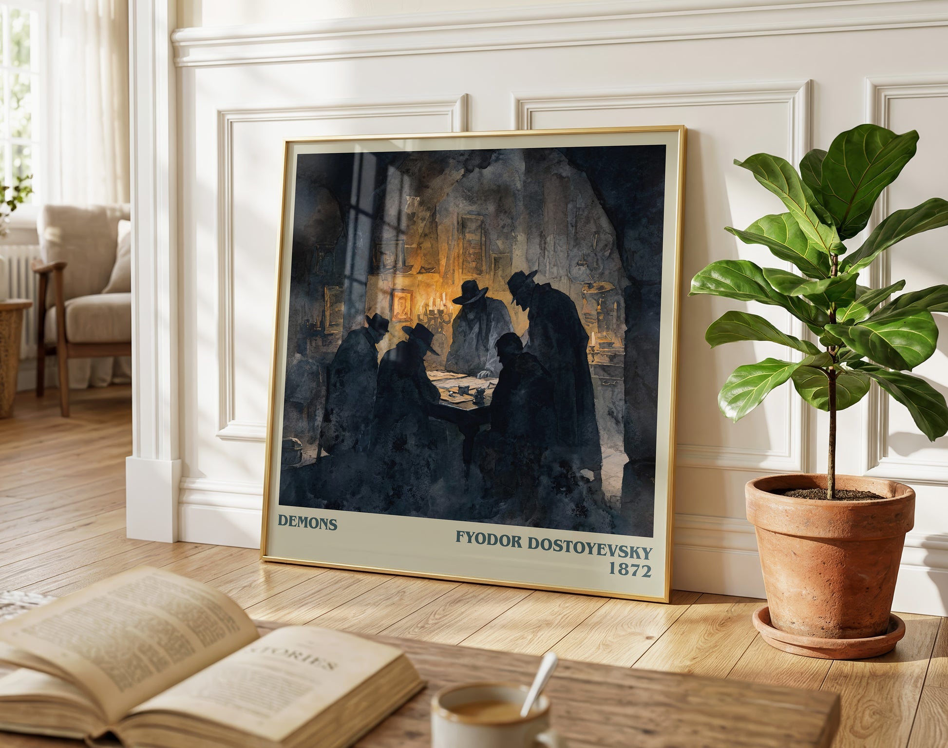 Demons literary poster paired in gallery wall – literary art prints