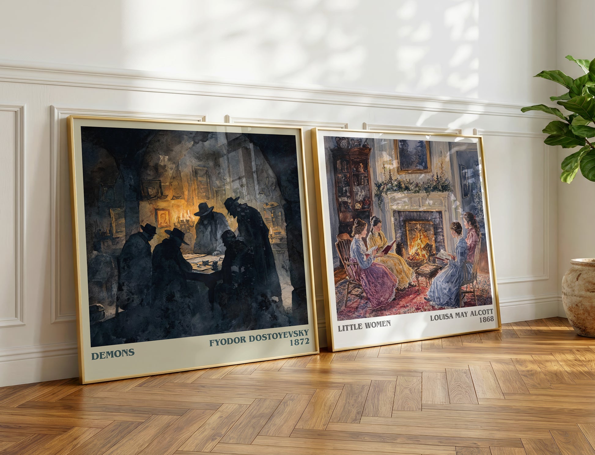 Demons book poster packaging – museum-quality print rolled in protective tube