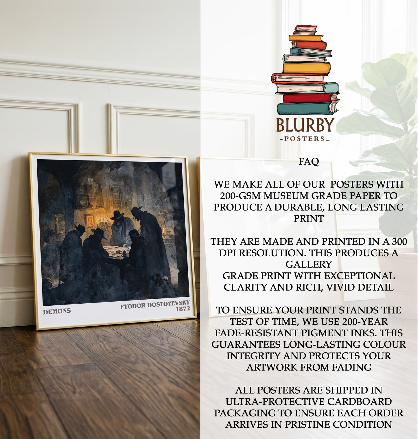 Demons Literary Art Print by Fyodor Dostoevsky