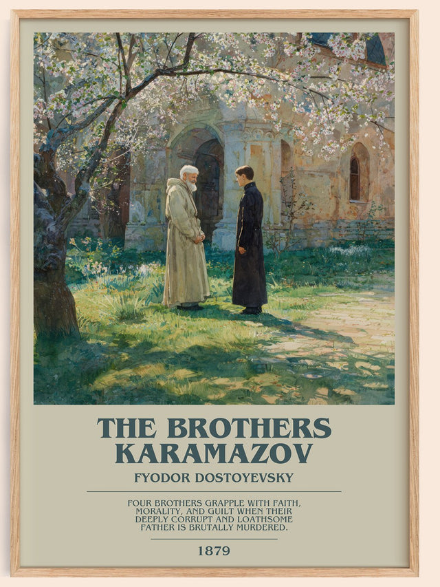 The Brothers Karamazov Bookish Wall Art by Fyodor Dostoyevsky