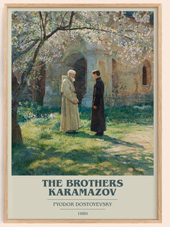 The Brothers Karamazov Book Cover Poster by Fyodor Dostoyevsky