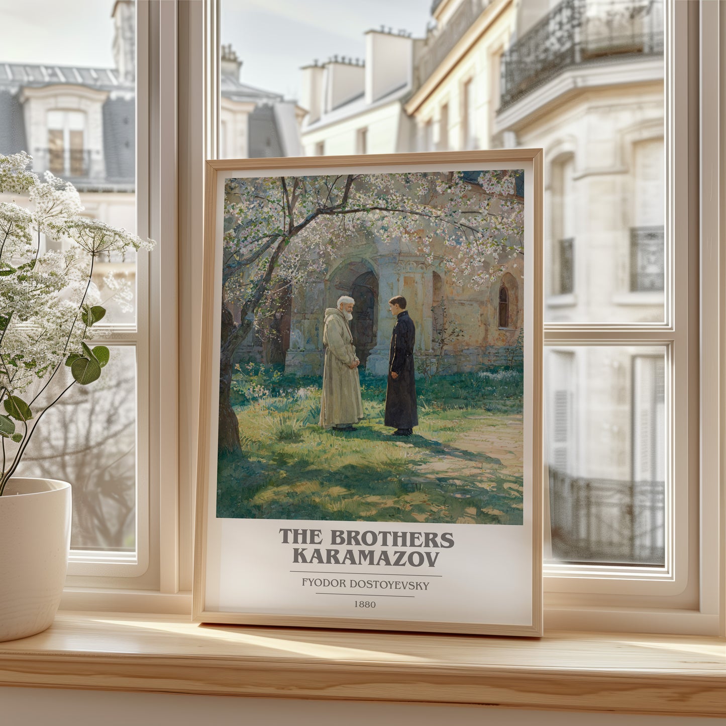 The Brothers Karamazov book cover poster colour and style options – Fyodor Dostoyevsky book art