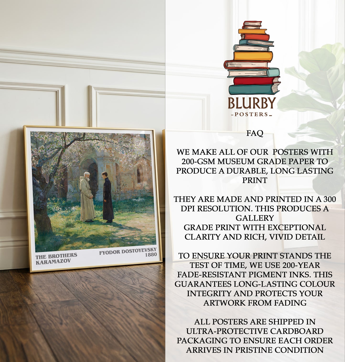 The Brothers Karamazov Literary Art Print by Fyodor Dostoyevsky