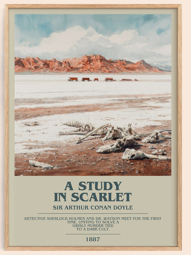 A Study in Scarlet Bookish Wall Art by Sir Arthur Conan Doyle