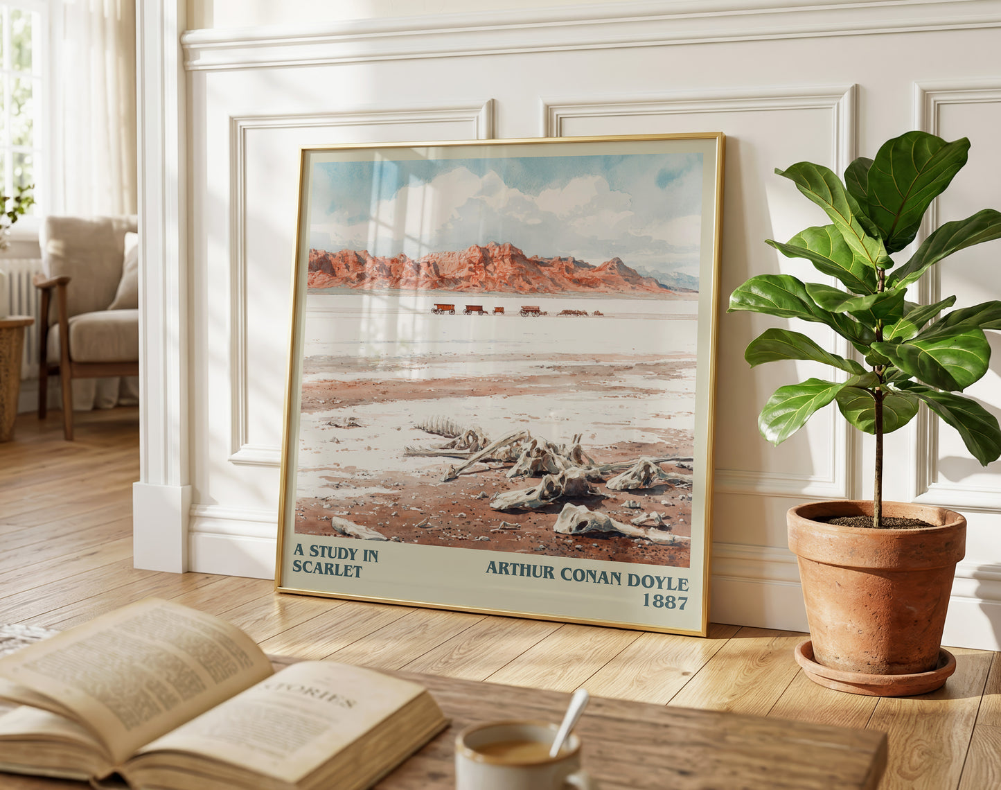 A Study in Scarlet literary poster paired in gallery wall – literary art prints