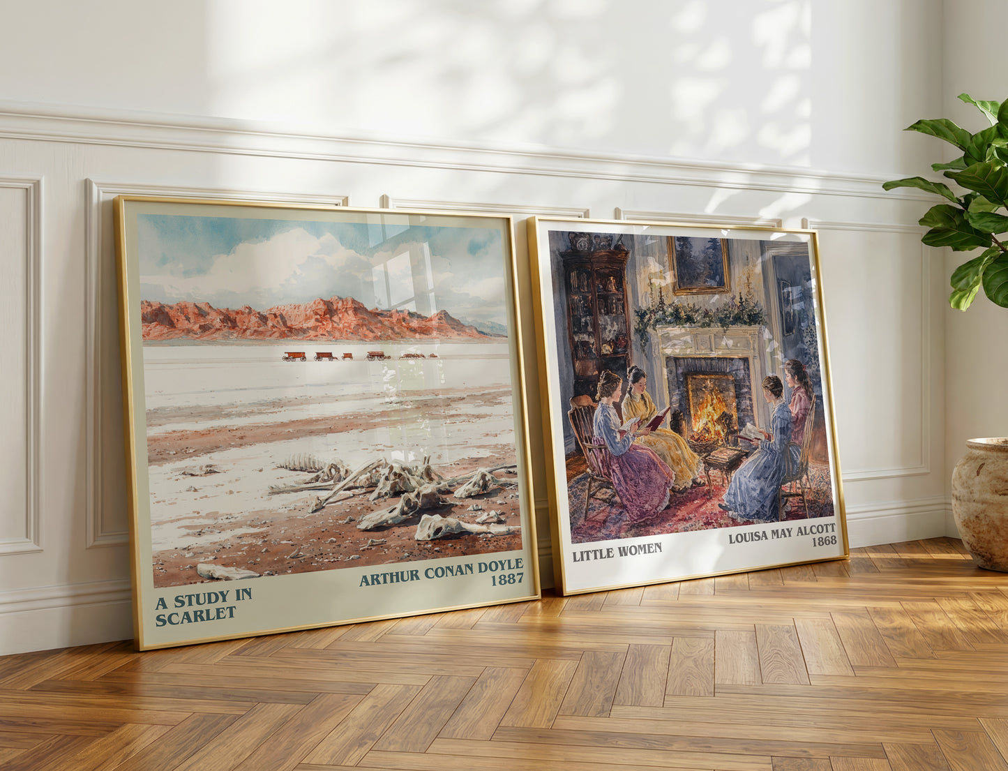 A Study in Scarlet book poster packaging – museum-quality print rolled in protective tube