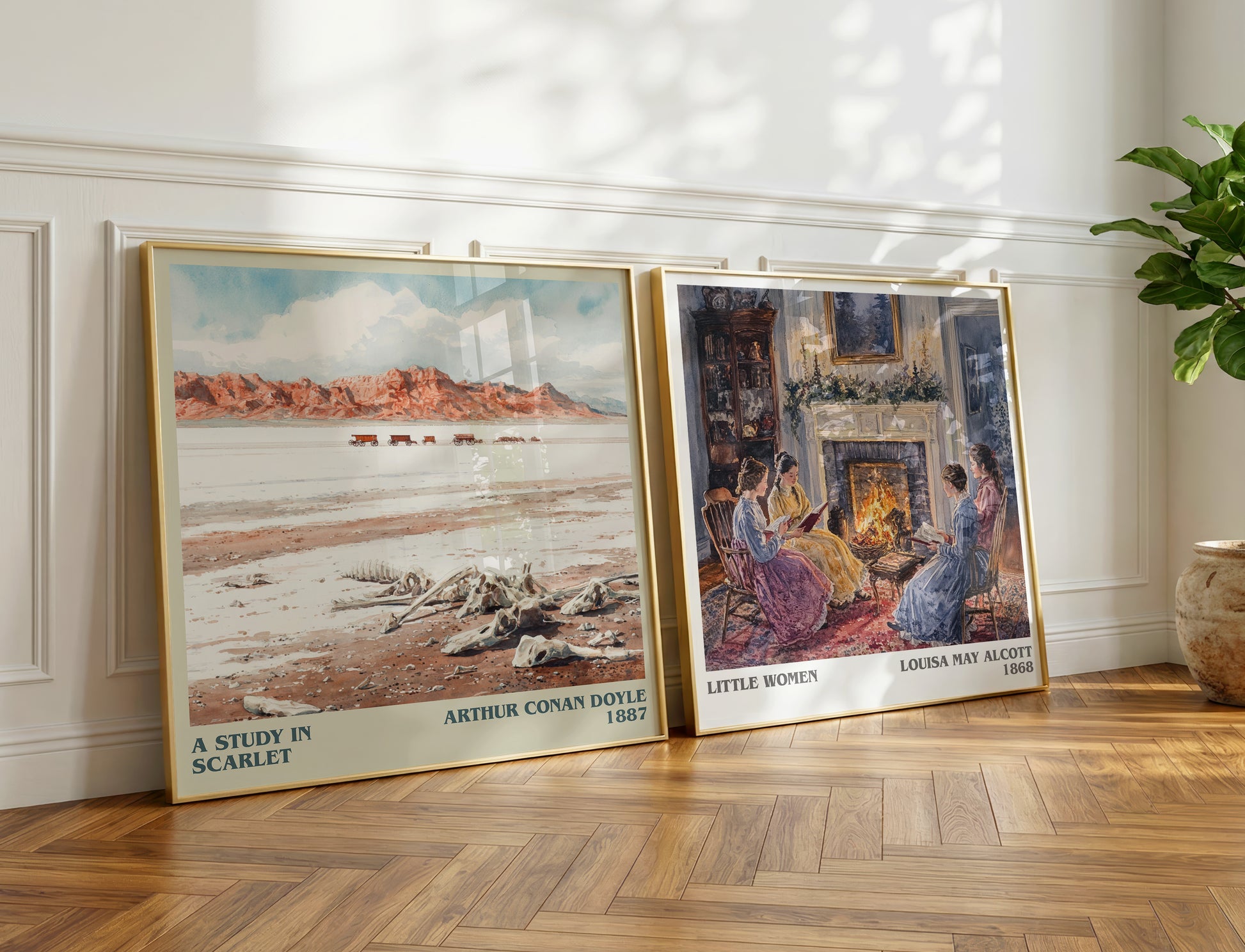 A Study in Scarlet book poster packaging – museum-quality print rolled in protective tube