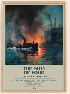 The Sign Of Four Bookish Wall Art by Sir Arthur Conan Doyle