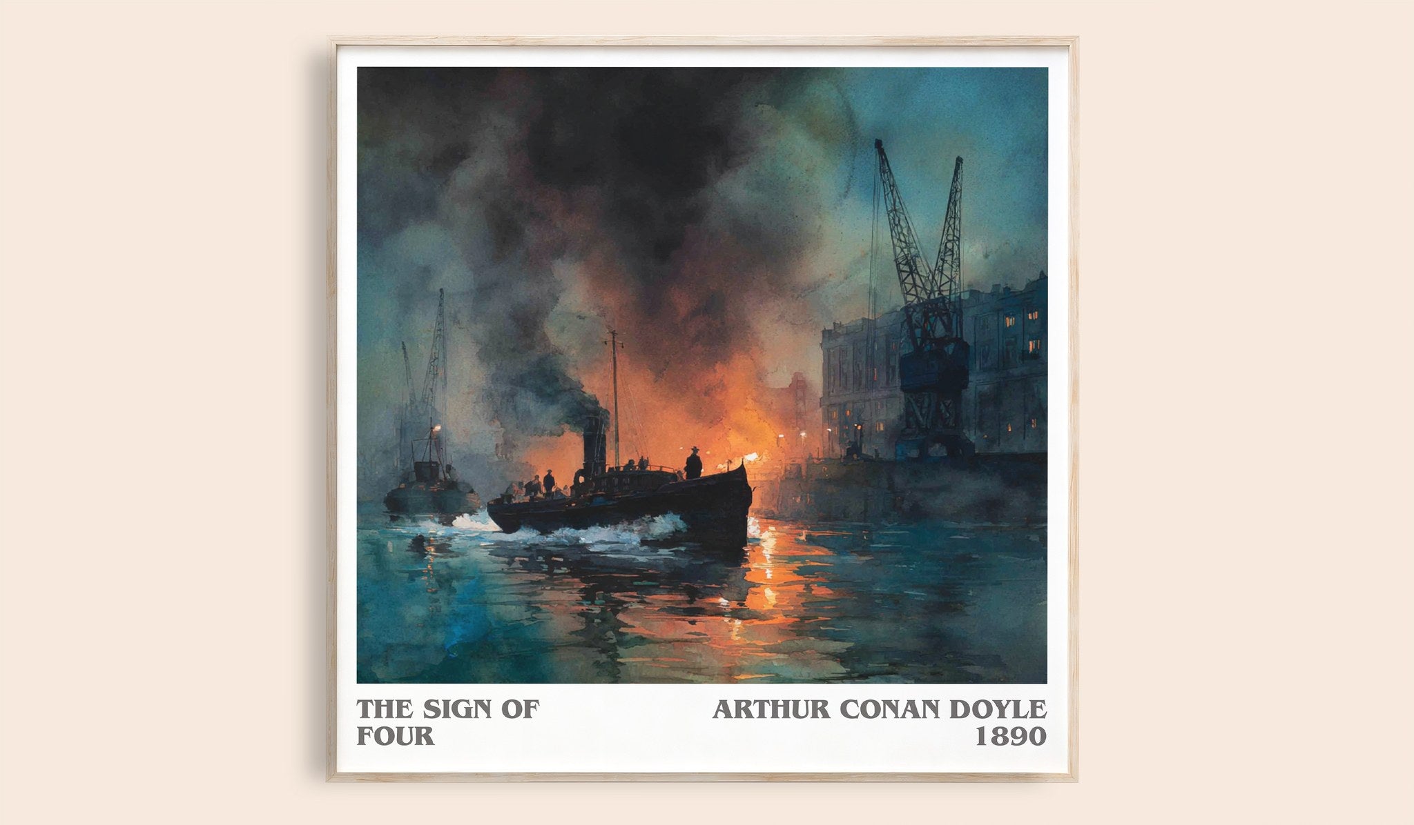 The Sign Of Four Literary Art Print by Sir Arthur Conan Doyle