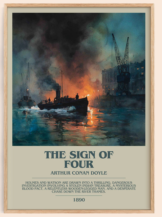 The Sign Of Four Bookish Wall Art by Sir Arthur Conan Doyle