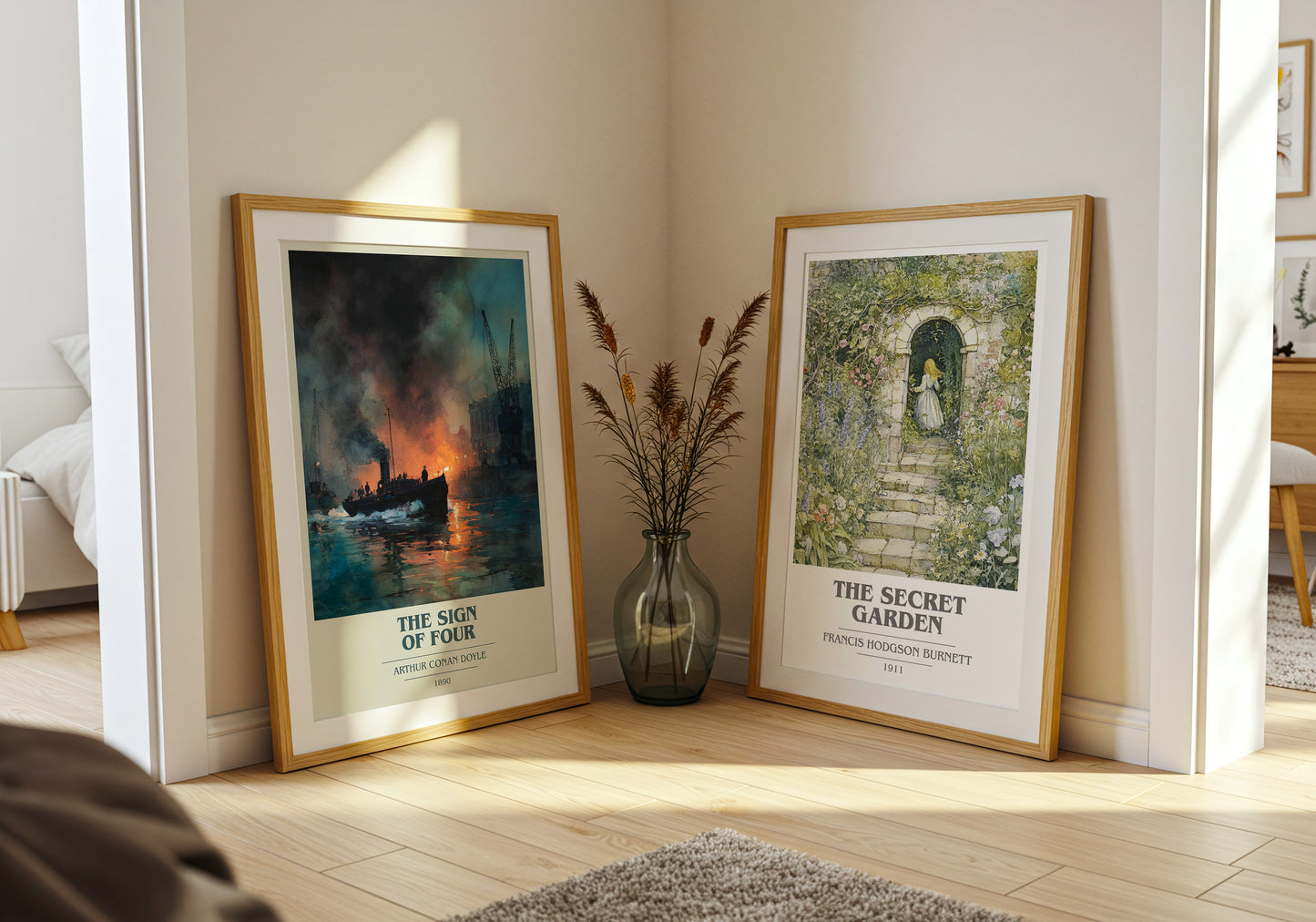 The Sign Of Four book cover book poster framed on wall – mystery wall art