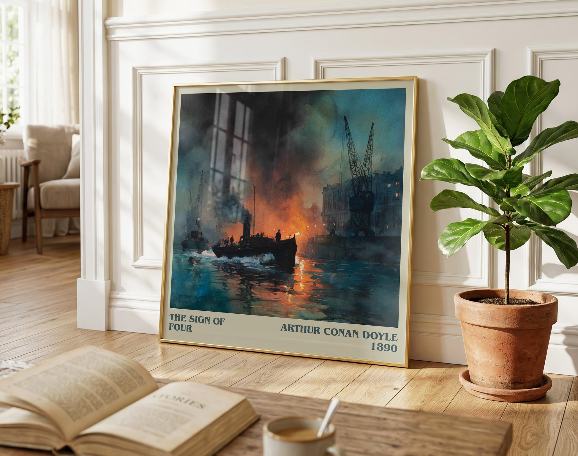 The Sign Of Four literary poster paired in gallery wall – literary art prints