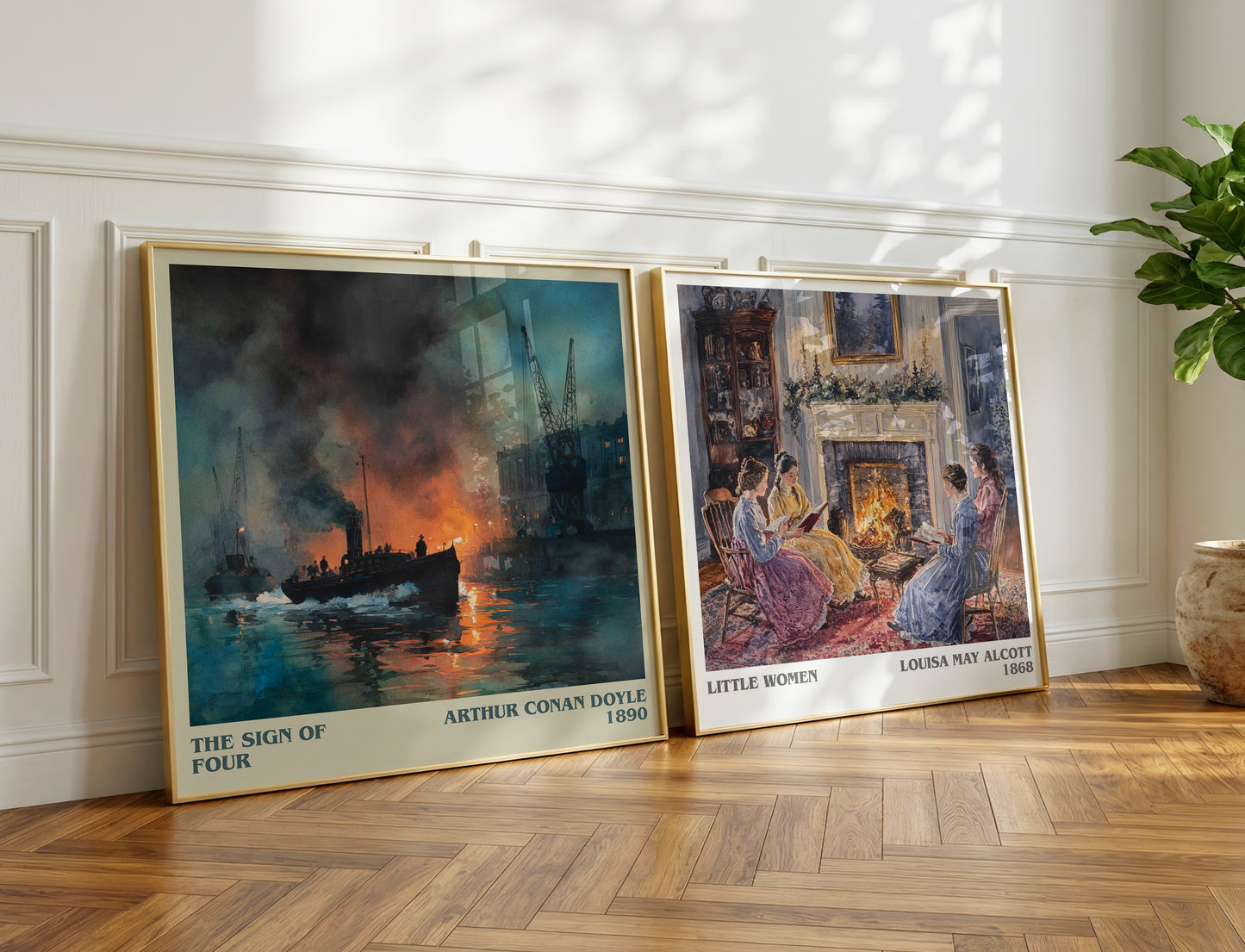 The Sign Of Four book poster packaging – museum-quality print rolled in protective tube