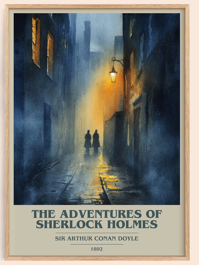 Adventures of Sherlock Holmes Book Cover Poster by S. Doyle