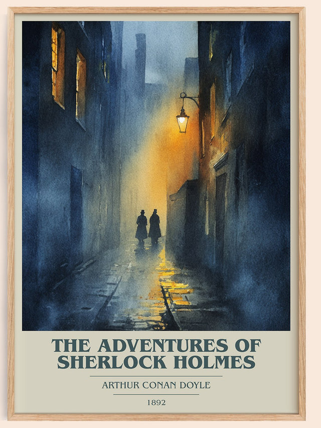 Adventures of Sherlock Holmes Book Cover Poster by S. Doyle