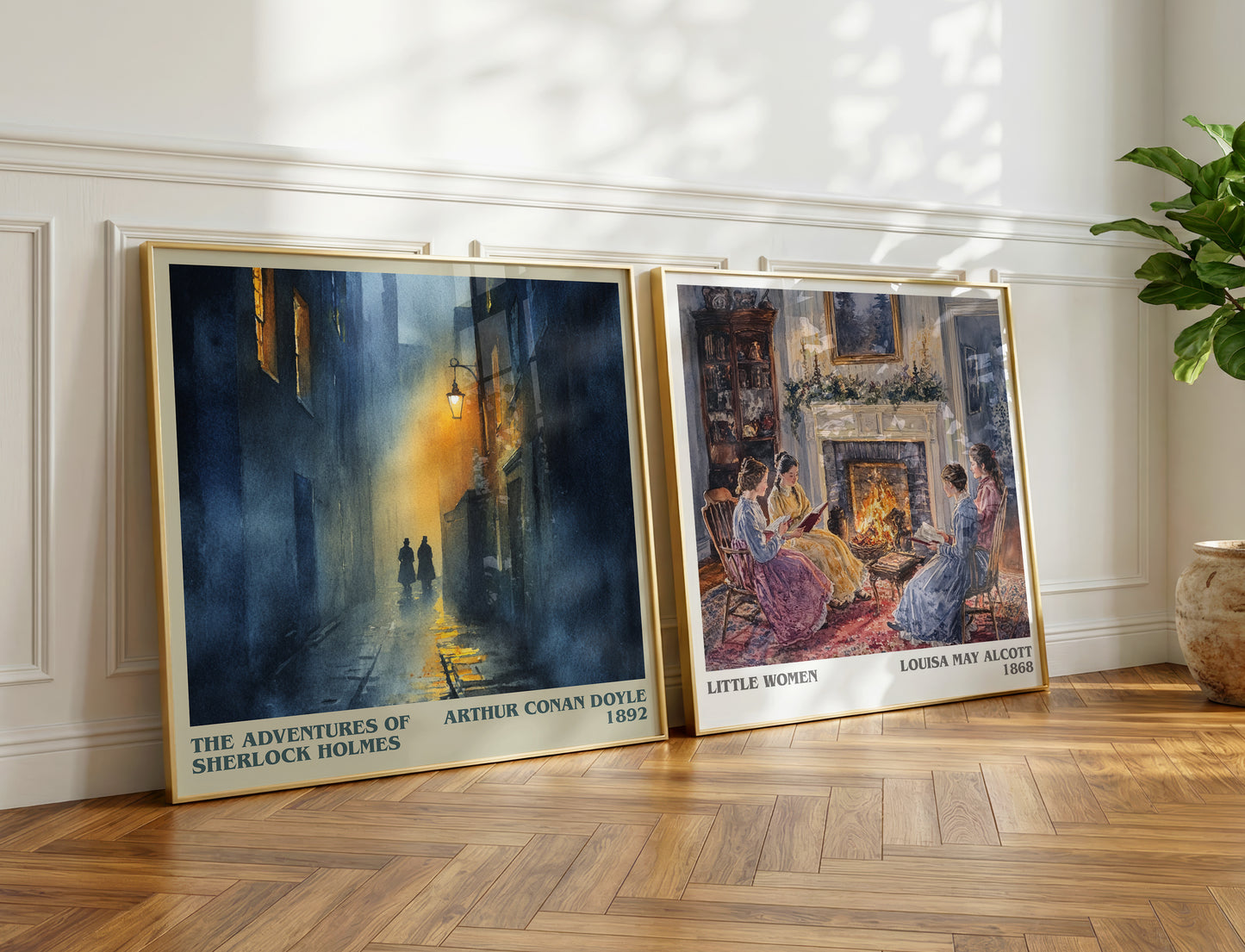 The Adventures of Sherlock Holmes book poster packaging – museum-quality print rolled in protective tube