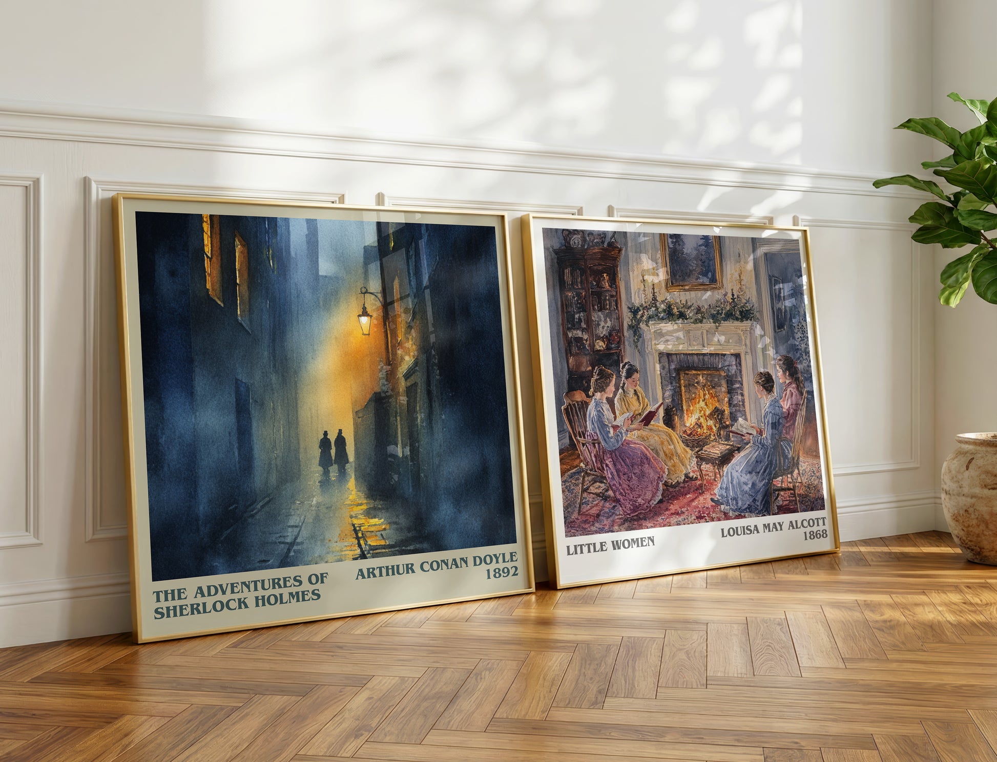 The Adventures of Sherlock Holmes book poster packaging – museum-quality print rolled in protective tube