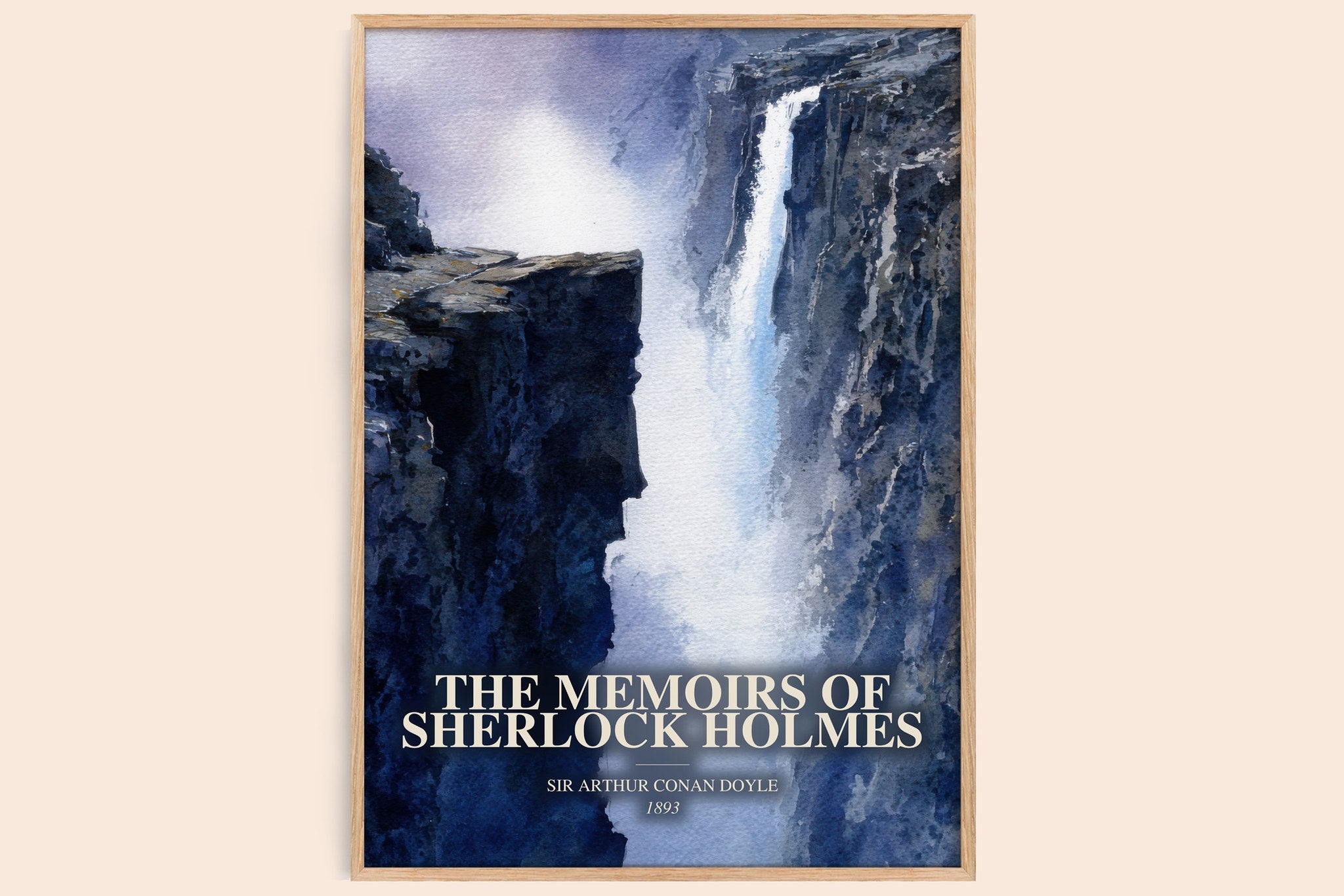 Memoirs Of Sherlock Holmes Book Watercolour Illustration by S. Doyle