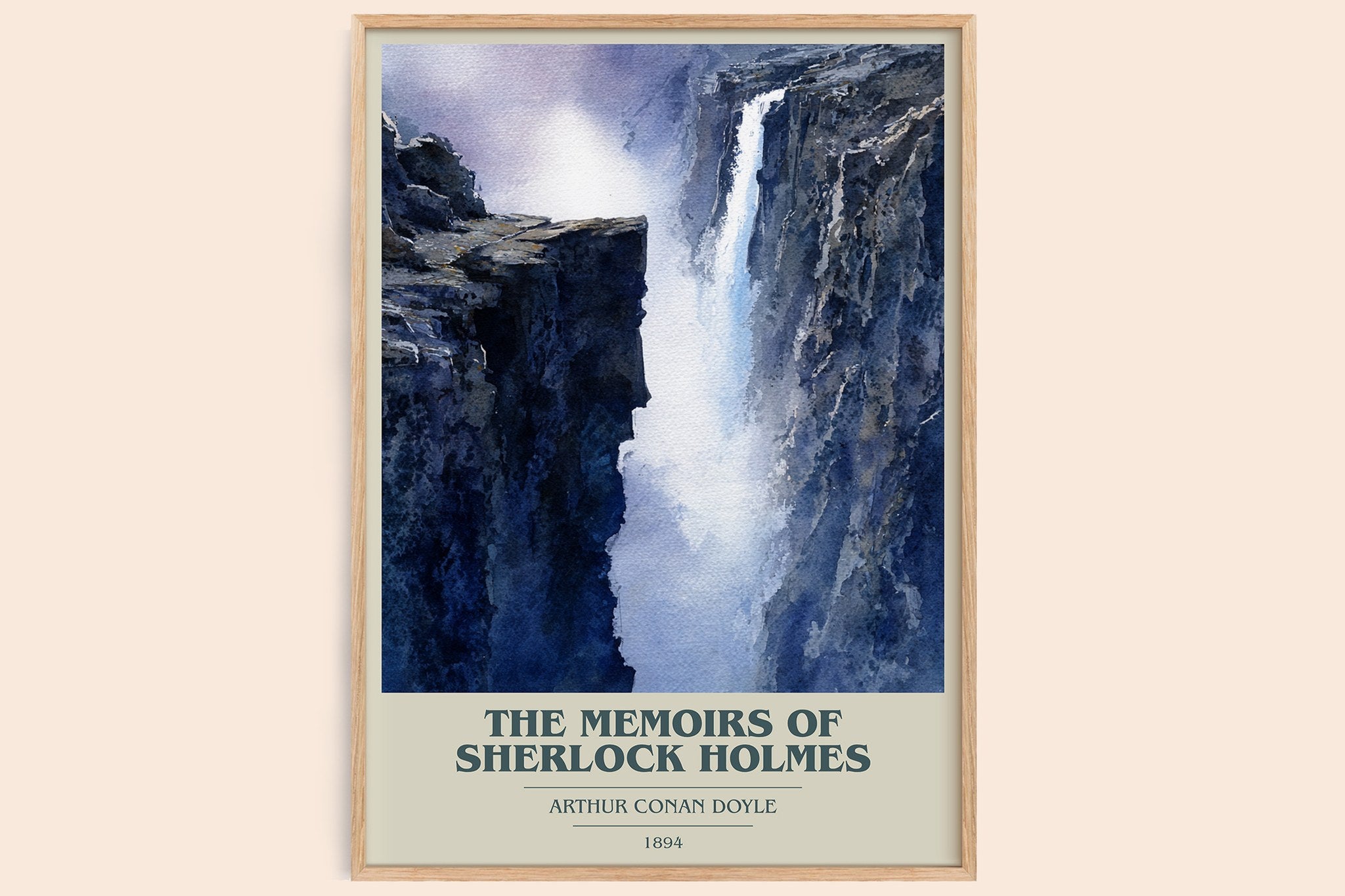 Memoirs of Sherlock Holmes Book Cover Poster by Sir Arthur Conan Doyle