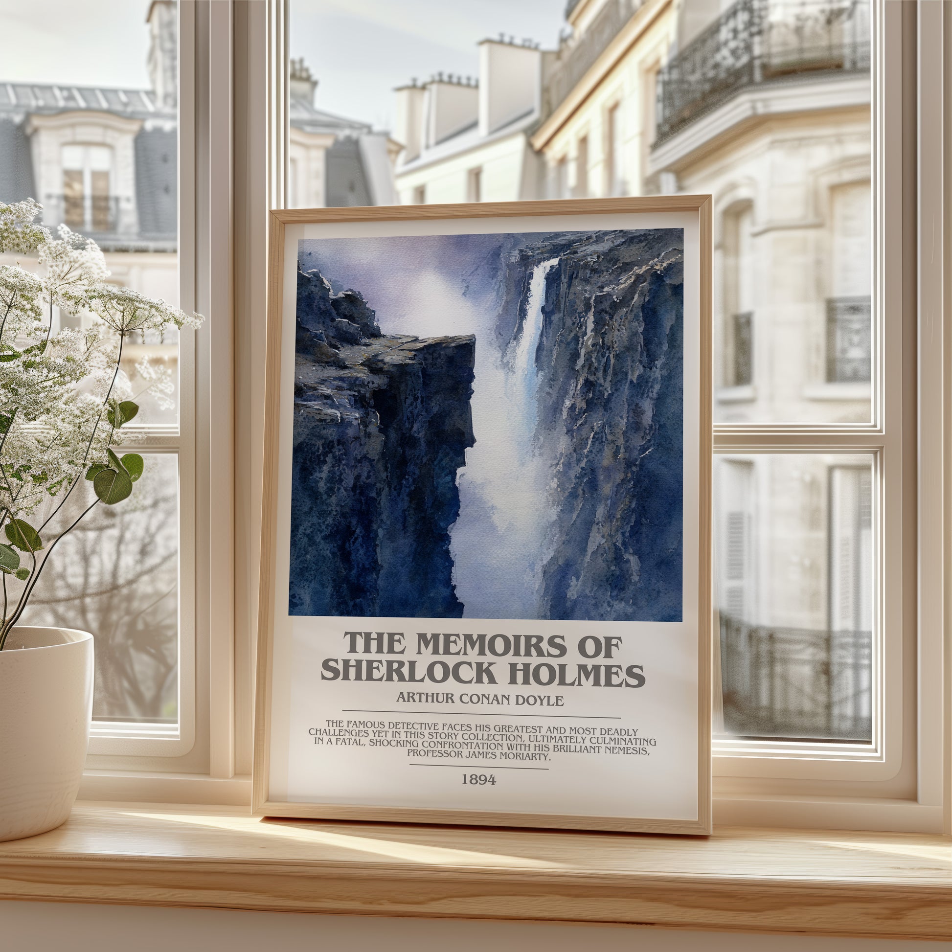The Memoirs of Sherlock Holmes bookish poster colour and style options – Arthur Conan Doyle book art