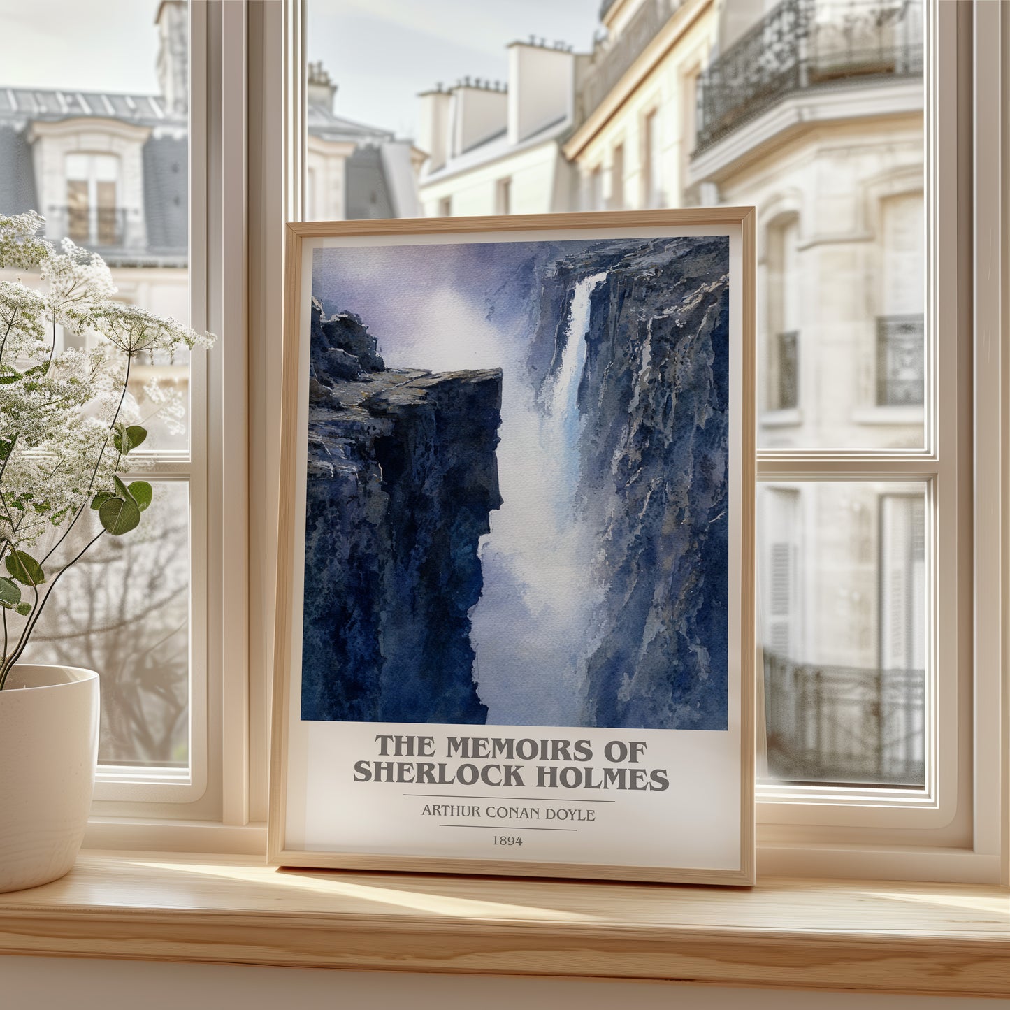 The Memoirs of Sherlock Holmes book cover poster colour and style options – Arthur Conan Doyle book art