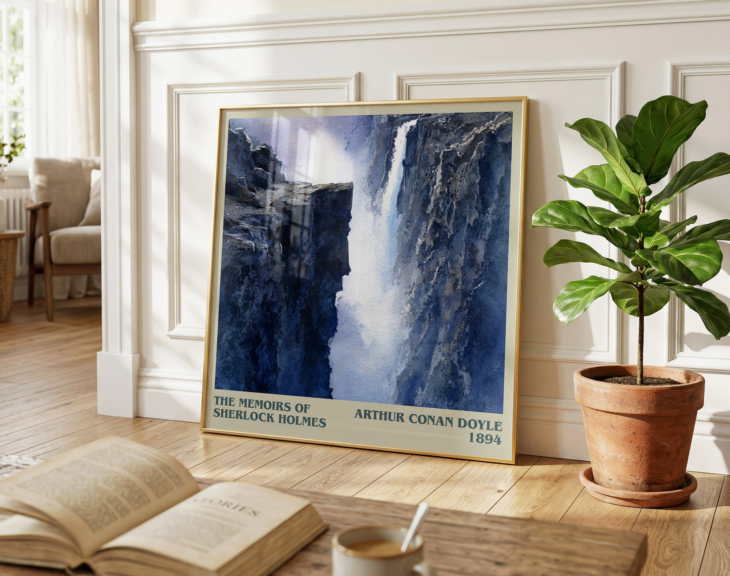 The Memoirs of Sherlock Holmes literary poster paired in gallery wall – literary art prints
