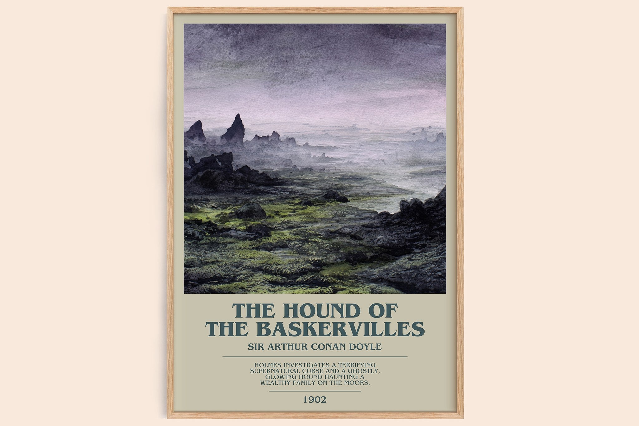 Hound Of The Baskervilles Bookish Wall Art by Sir Arthur Conan Doyle
