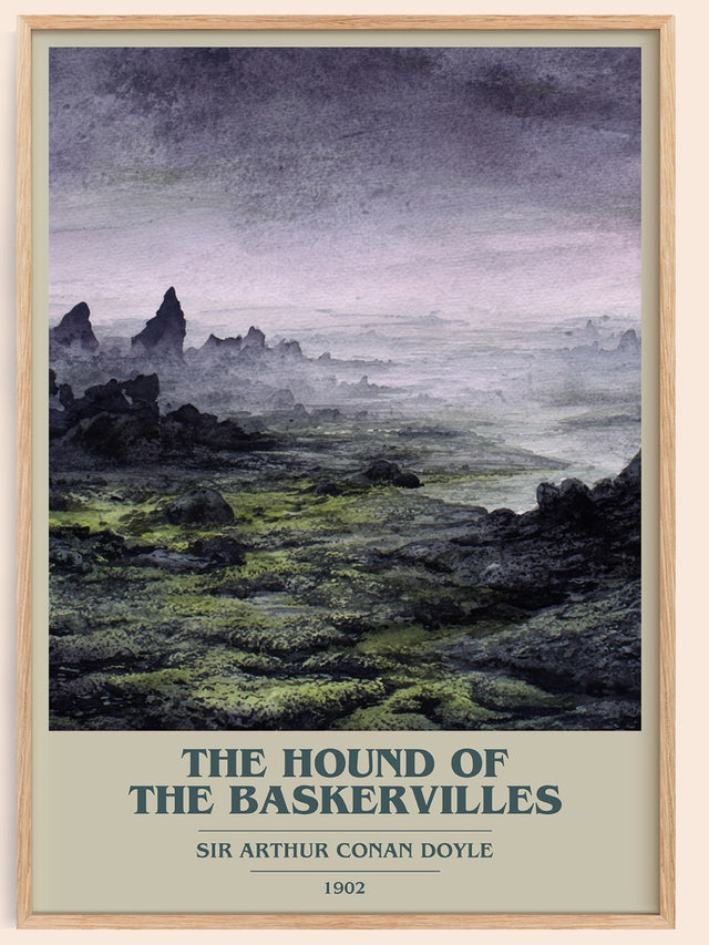 Hound Of The Baskervilles Book Cover Poster by Sir Arthur Conan Doyle