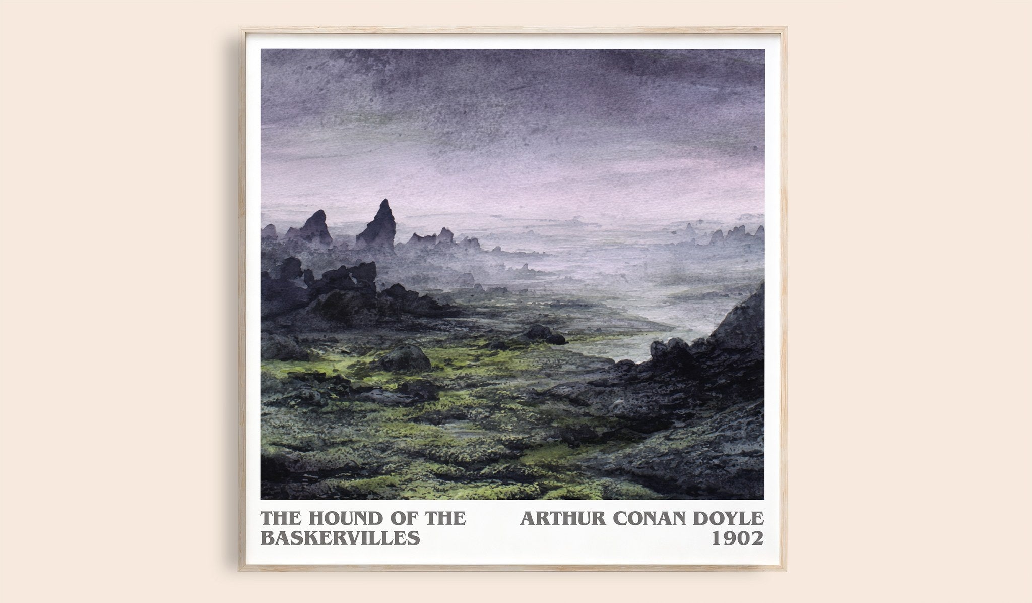 Hound Of The Baskervilles Literary Art Print by Sir Arthur Conan Doyle