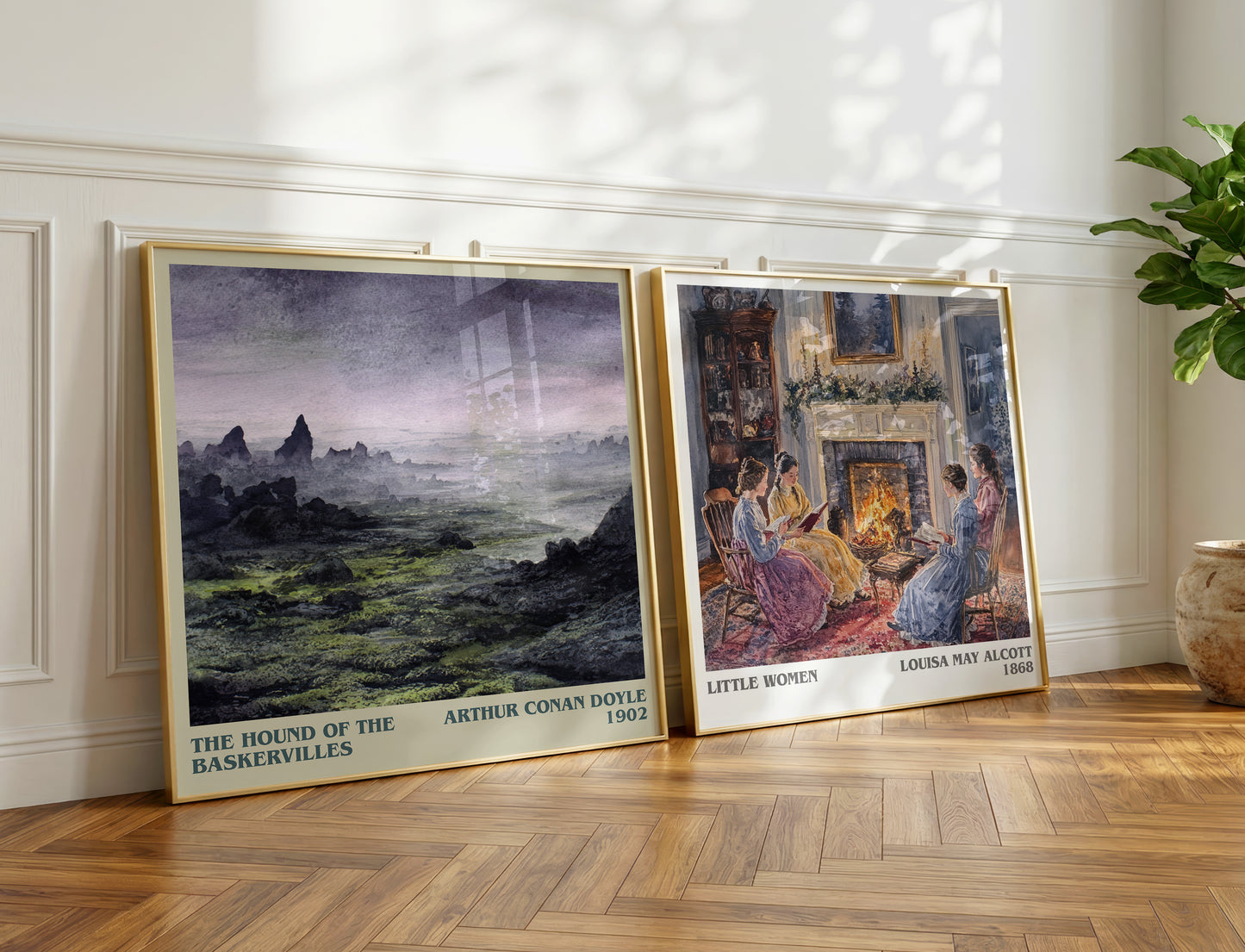 The Hound Of The Baskervilles book poster packaging – museum-quality print rolled in protective tube