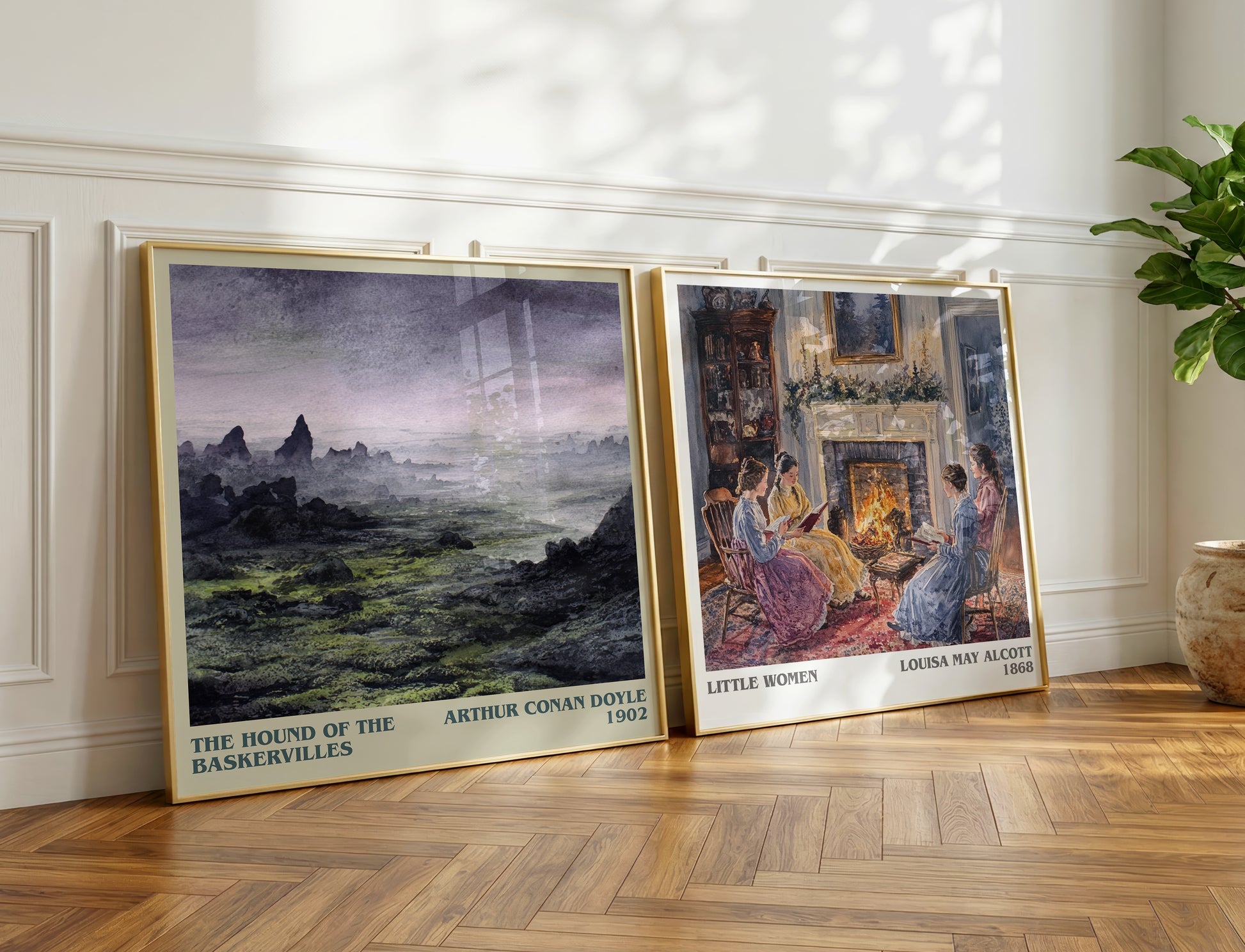 The Hound Of The Baskervilles book poster packaging – museum-quality print rolled in protective tube