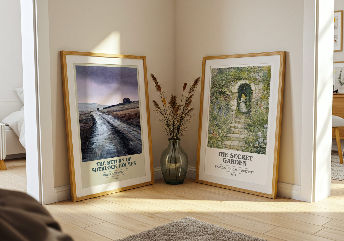 The Return Of Sherlock Holmes book cover book poster framed on wall – mystery wall art