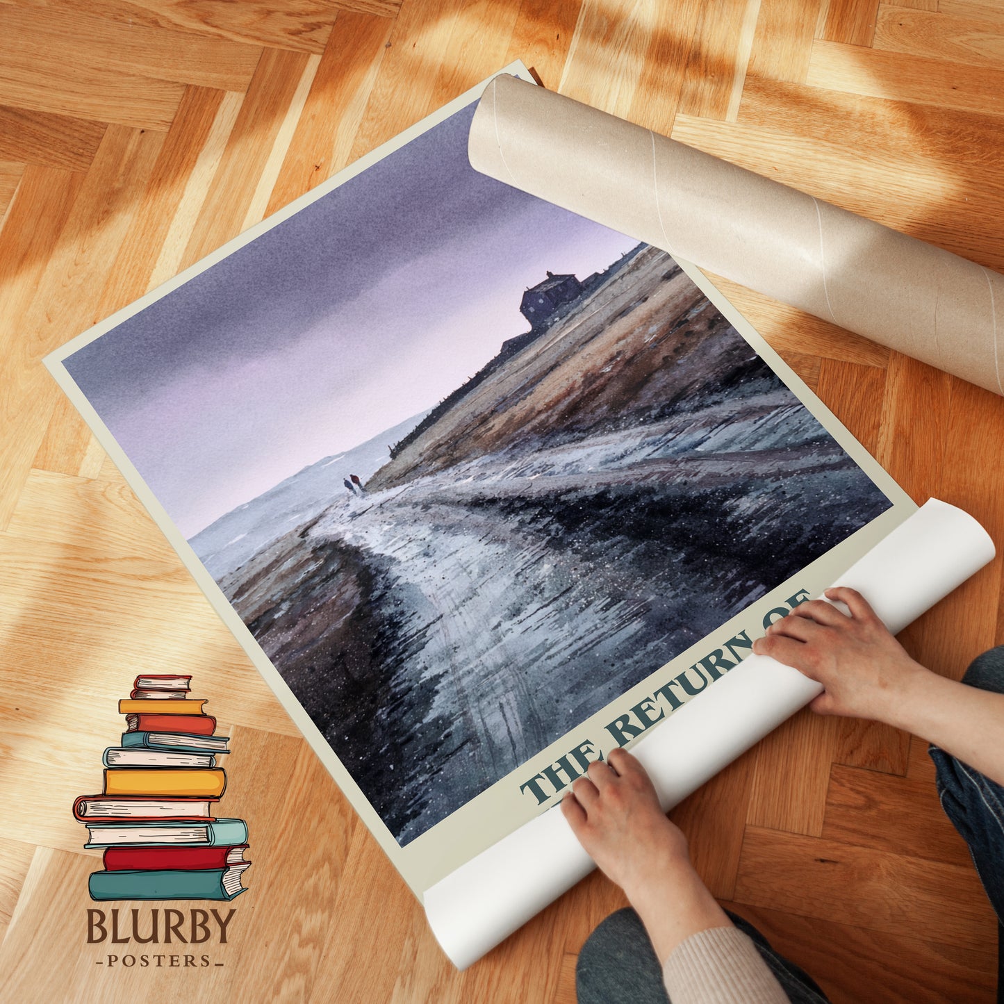The Return Of Sherlock Holmes book cover print on bookshelf – Arthur Conan Doyle fan gift
