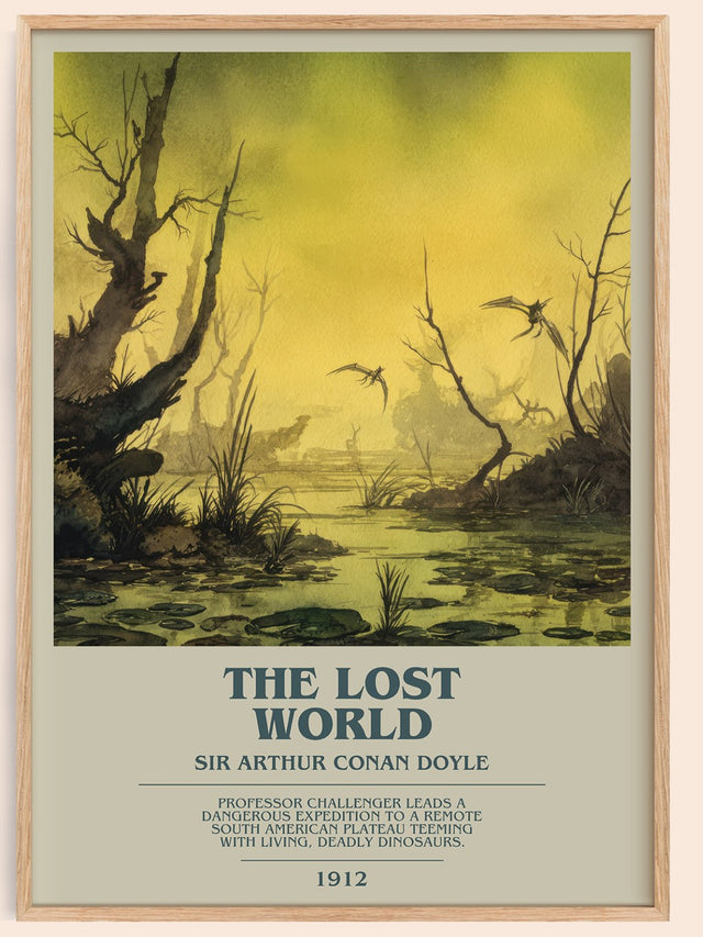The Lost World Bookish Wall Art by Sir Arthur Conan Doyle