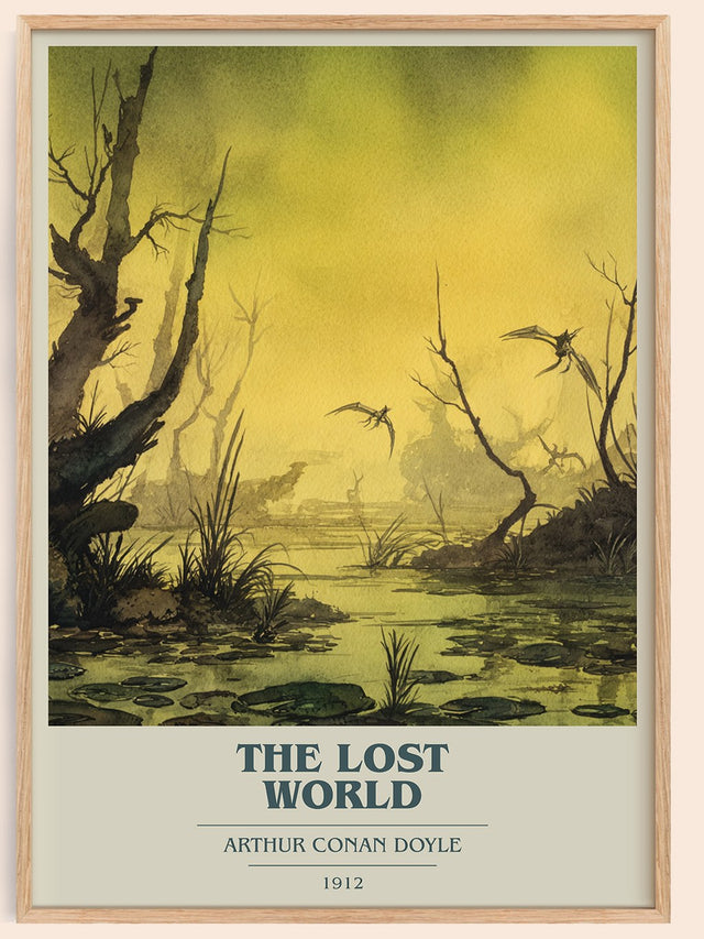 The Lost World Book Cover Poster by Sir Arthur Conan Doyle