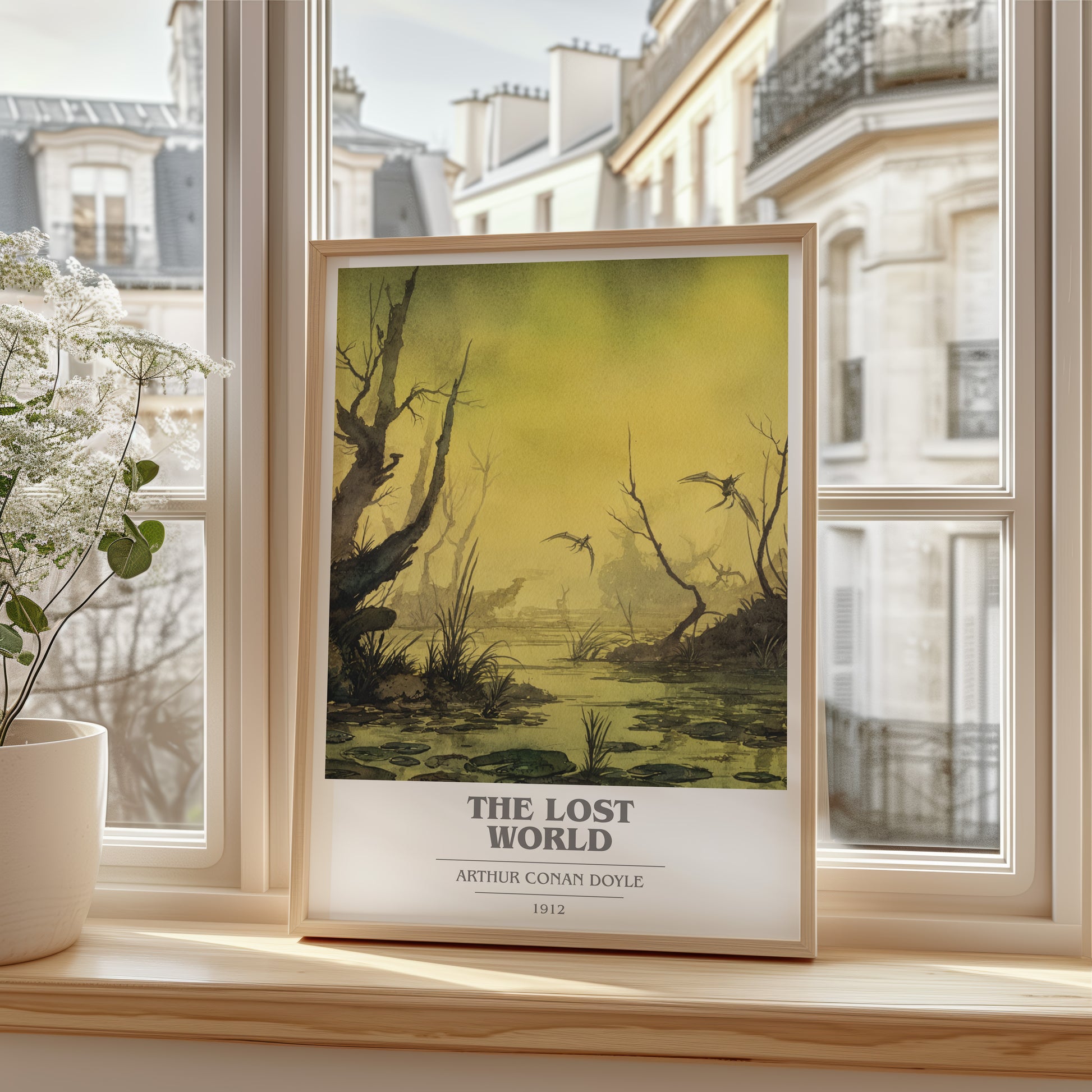 The Lost World book cover poster colour and style options – Arthur Conan Doyle book art