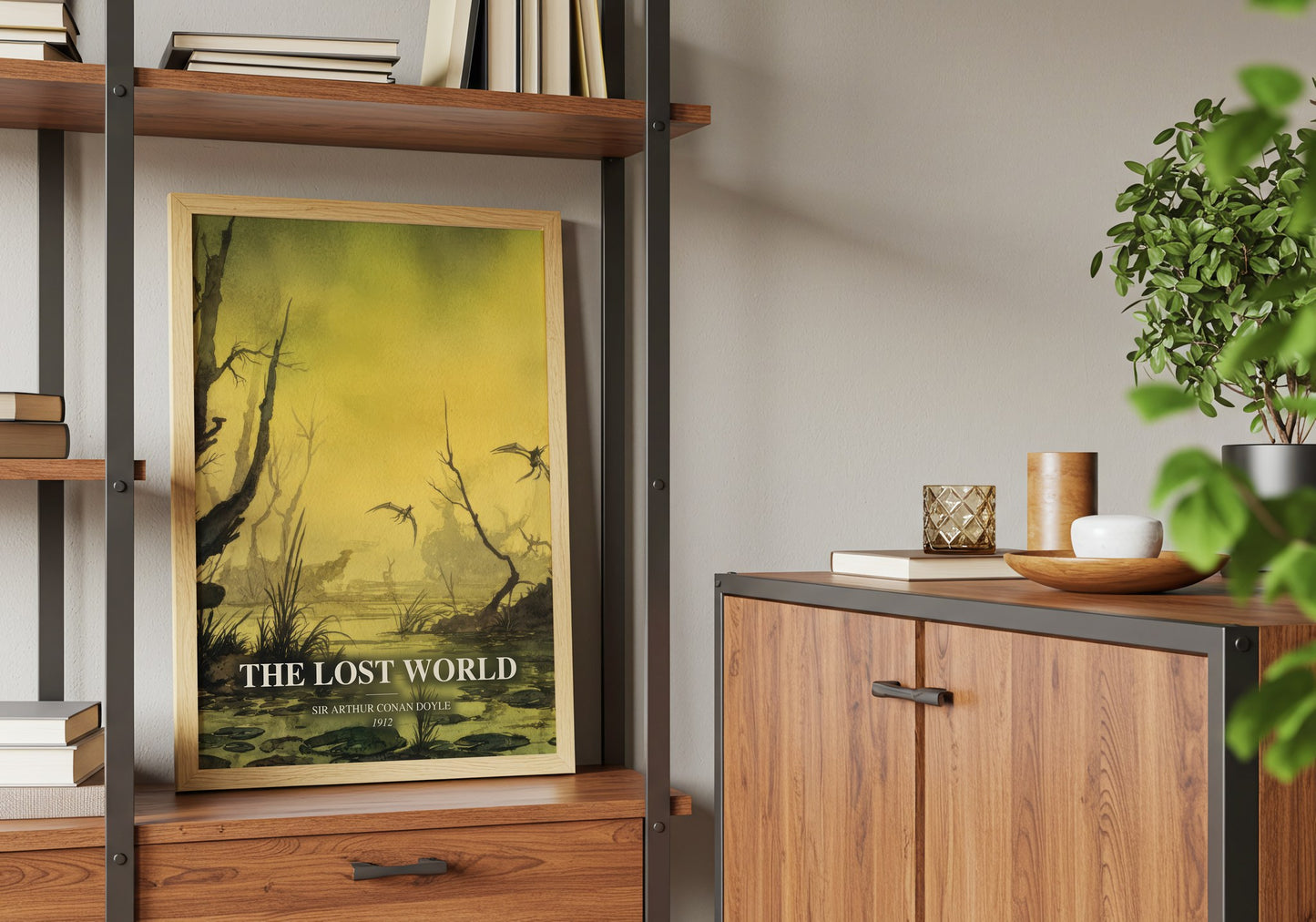 The Lost World book watercolour illustration paper finish options – matte satin gloss