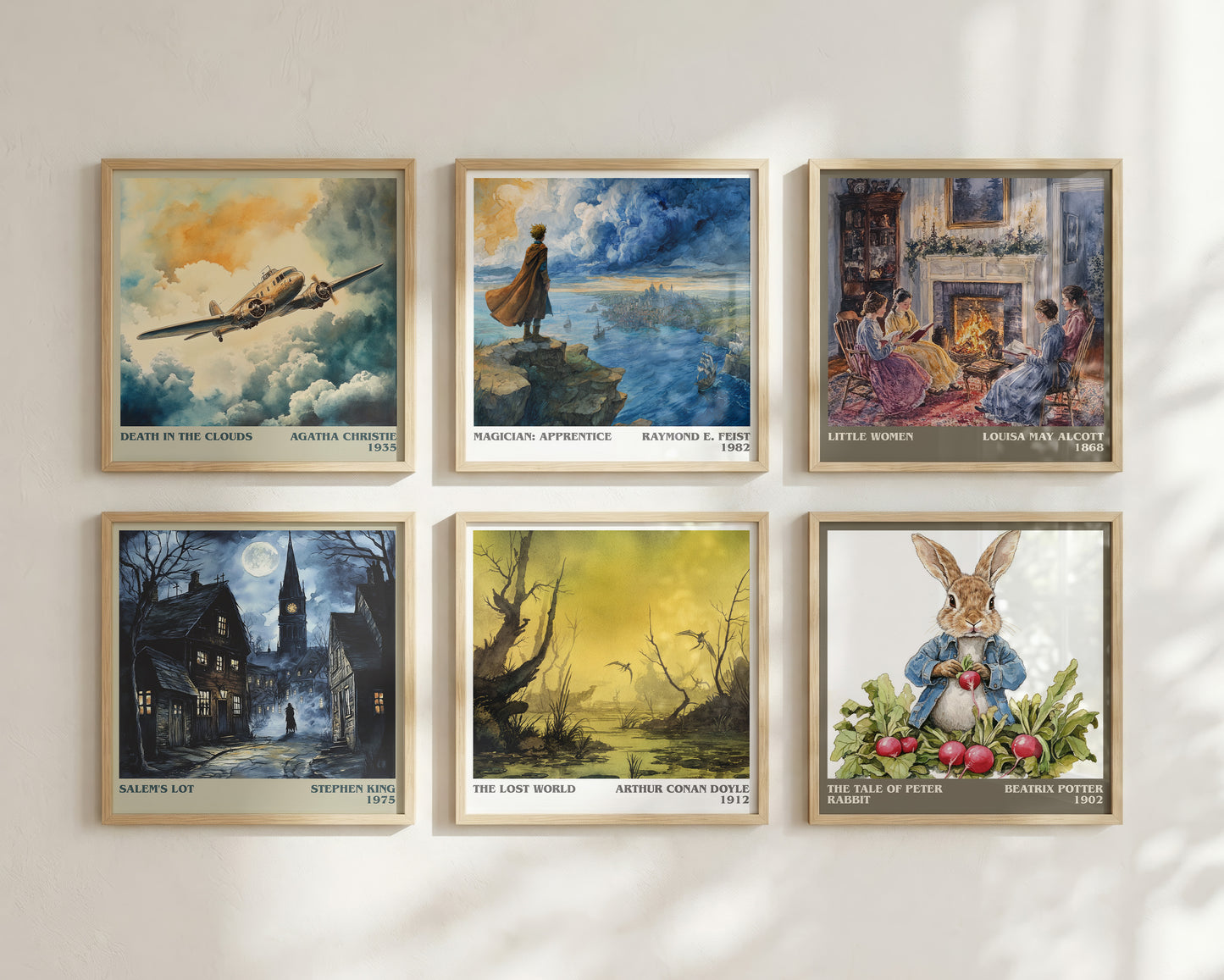 The Lost World literary book poster framed on wall – adventure wall art