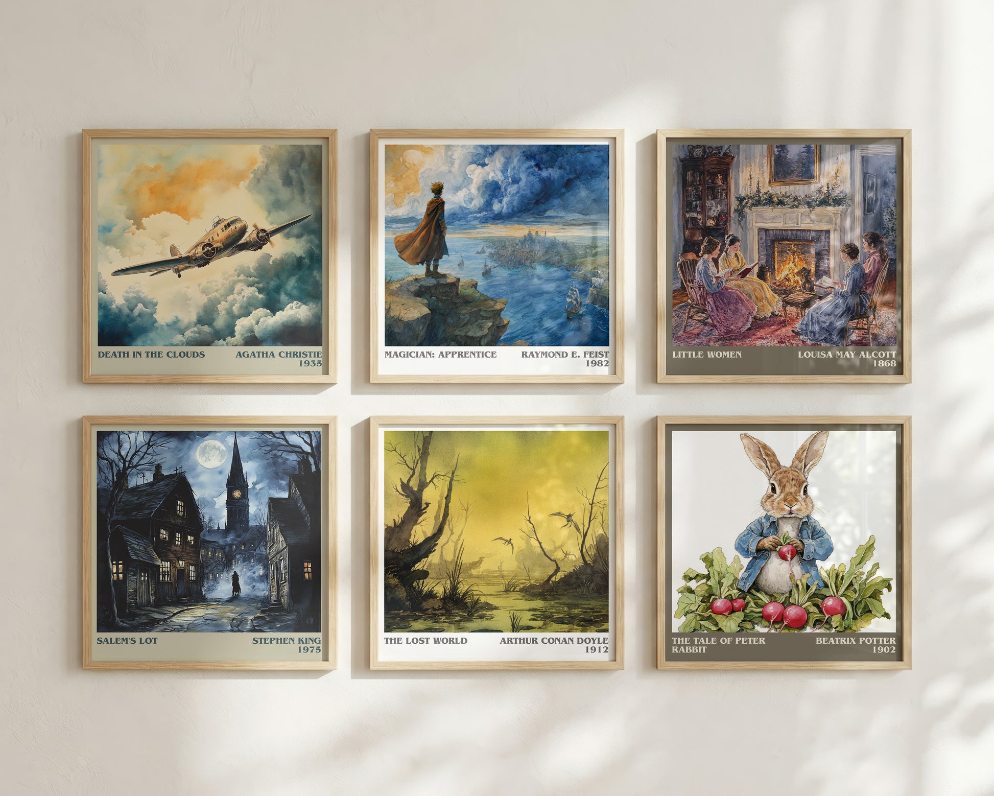 The Lost World literary book poster framed on wall – adventure wall art