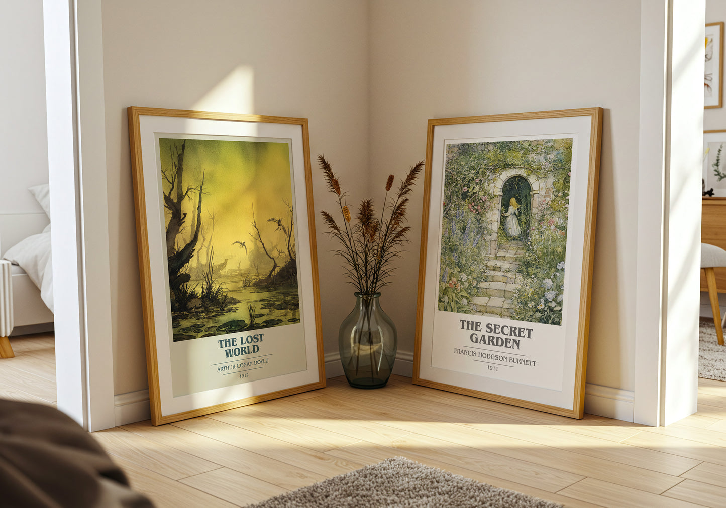 The Lost World book cover book poster framed on wall – adventure wall art