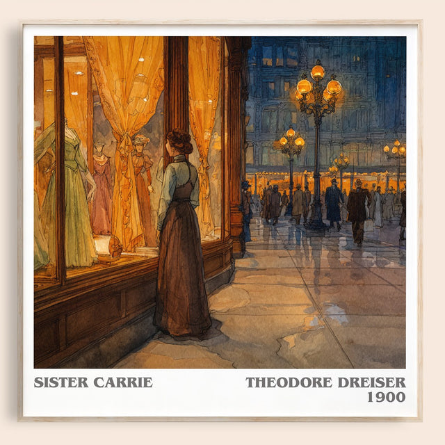 Sister Carrie Literary Art Print by Theodore Dreiser