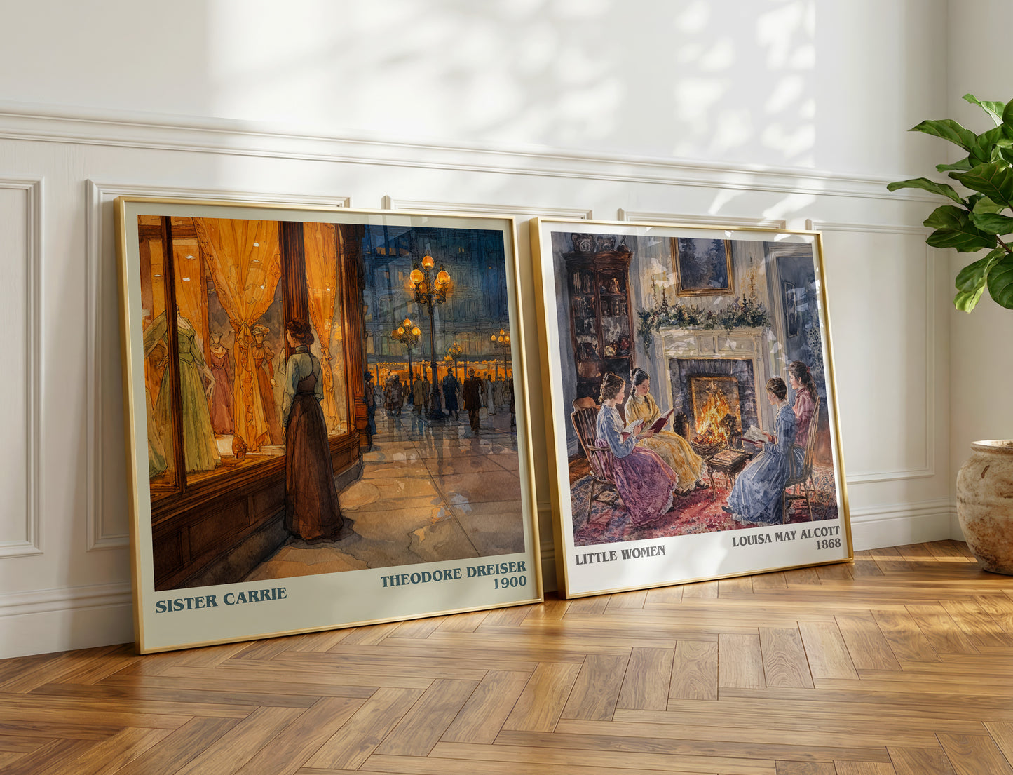 Sister Carrie book poster packaging – museum-quality print rolled in protective tube