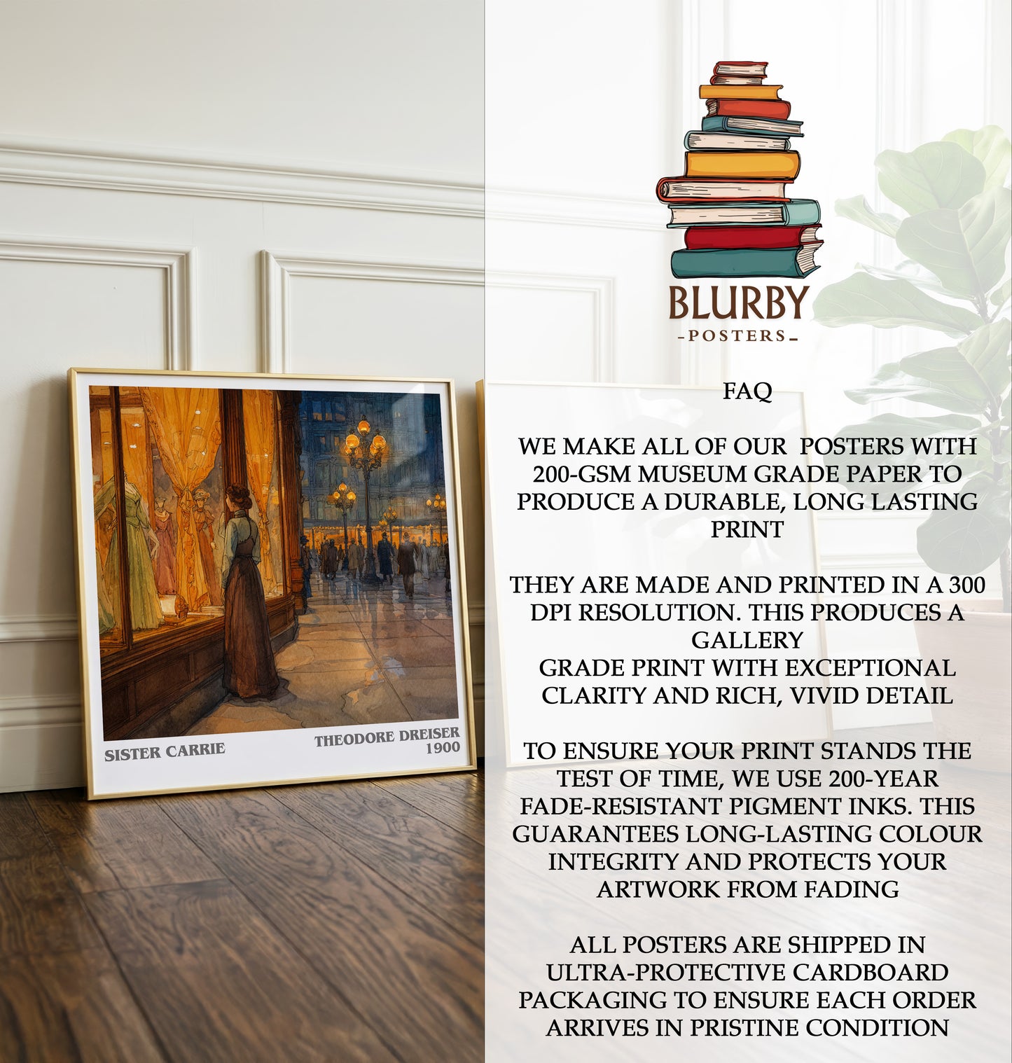 Sister Carrie Literary Art Print by Theodore Dreiser
