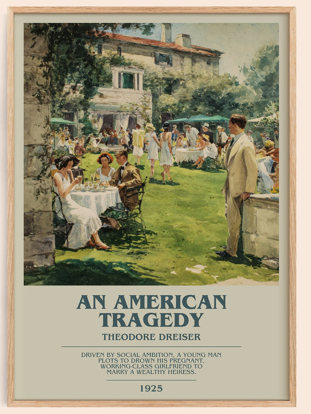 An American Tragedy Bookish Wall Art by Theodore Dreiser