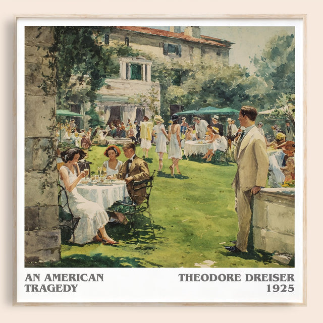 An American Tragedy Literary Art Print by Theodore Dreiser
