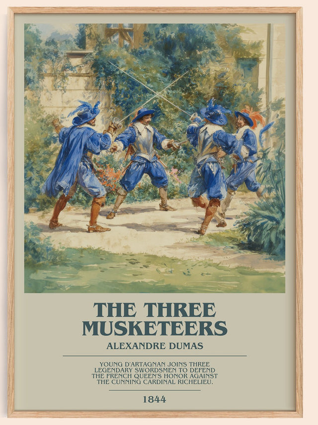 The Three Musketeers Bookish Wall Art by Alexandre Dumas