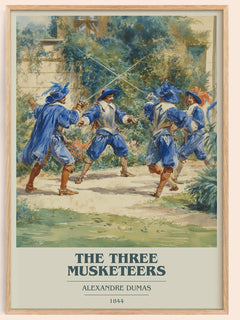 The Three Musketeers Book Cover Poster by Alexandre Dumas